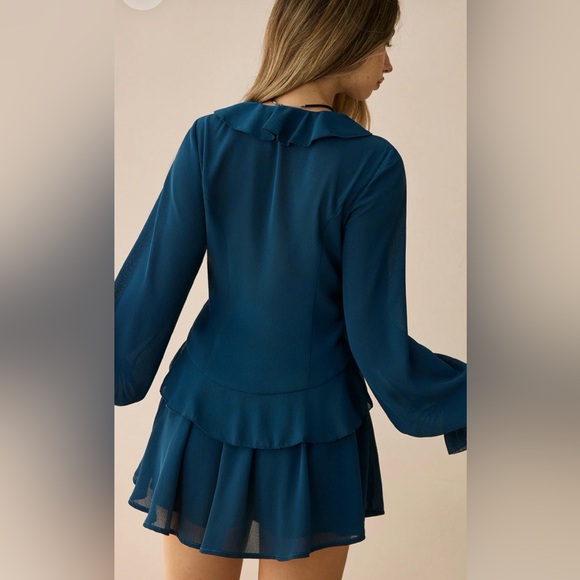 Commense Teal Mini Skirt and matching Top - Picture 6 of 7